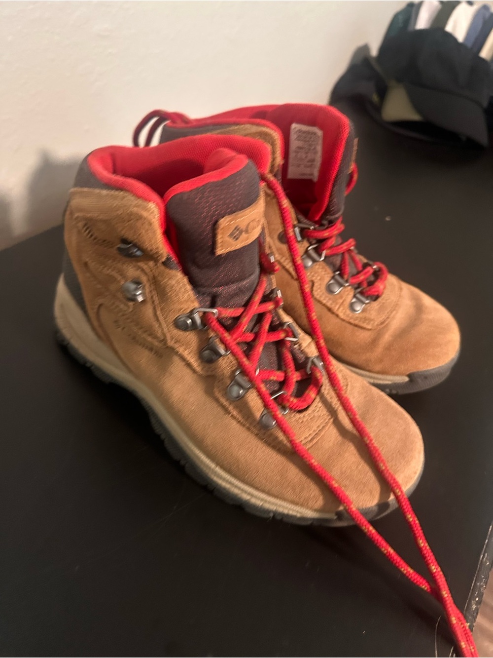 Columbia Red and Brown Hiking Shoe (Women's)